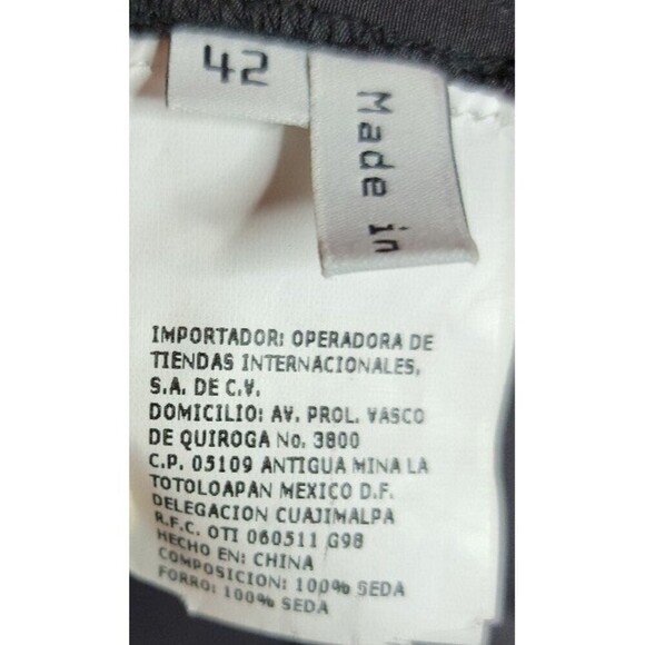 Balenciaga Black Silk Animal Scale Pattern Side Draped Dress - Picture 7 of 11